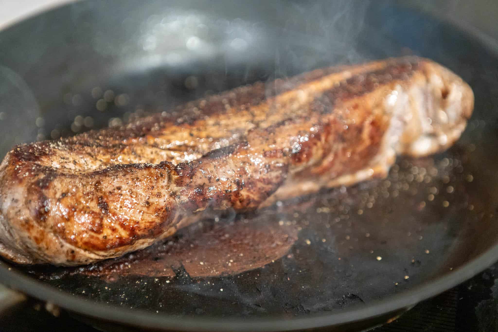 Svin med gresskar kikert og spinatsalat 2